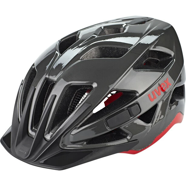 UVEX Active Helm Schwarz/rot