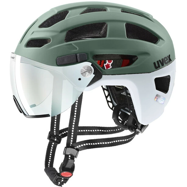 UVEX Finale Visor Vario Helm Oliv/weiß