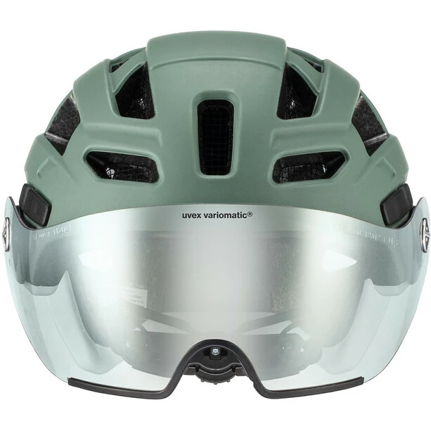 UVEX Finale Visor Vario Helm Oliv/weiß – Bild 2