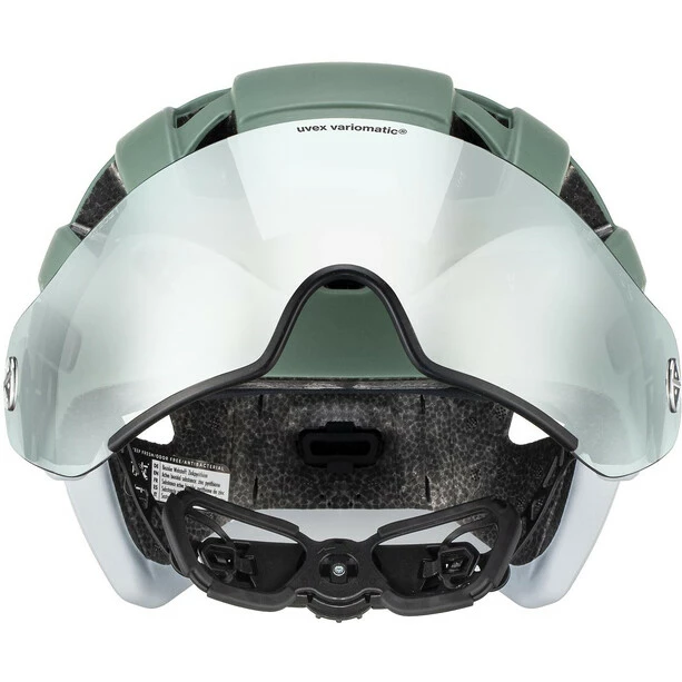 UVEX Finale Visor Vario Helm Oliv/weiß – Bild 5