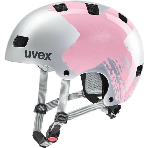 UVEX Kid 3 Helm Kinder Silber/pink