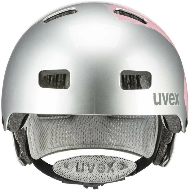 UVEX Kid 3 Helm Kinder Silber/pink – Bild 2
