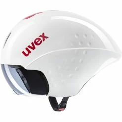 UVEX Race 8 Helm Weiß/rot