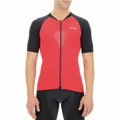 UYN Granfondo Kurzarm Biking Shirt Herren Rot/schwarz
