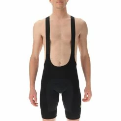 UYN Ridemiles Fahrrad-Trägershorts Herren Schwarz/gelb