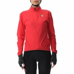 UYN Ultralight Fahrrad-Windjacke Damen Rot