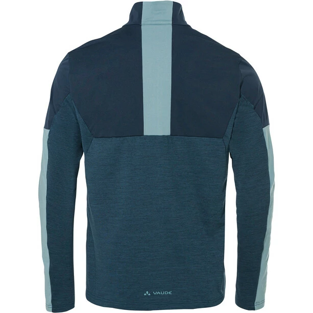 VAUDE All Year Moab T-Shirt Mit Durchgehendem Reißverschluss Herren Blau – Bild 2