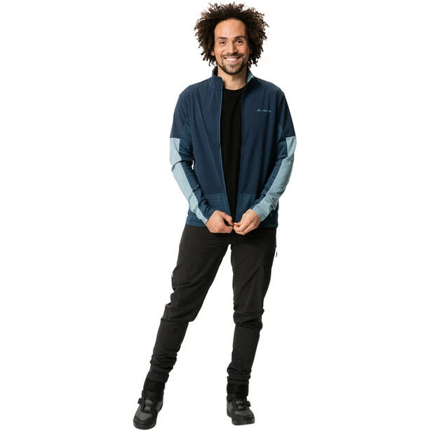 VAUDE All Year Moab T-Shirt Mit Durchgehendem Reißverschluss Herren Blau – Bild 6