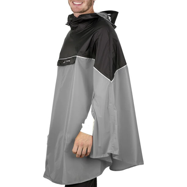 VAUDE Covero II Poncho Grau – Bild 3