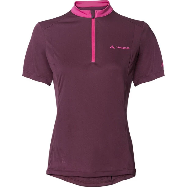 VAUDE Escape Kurzarmshirt Mit 1/2 Reißverschluss Damen Lila
