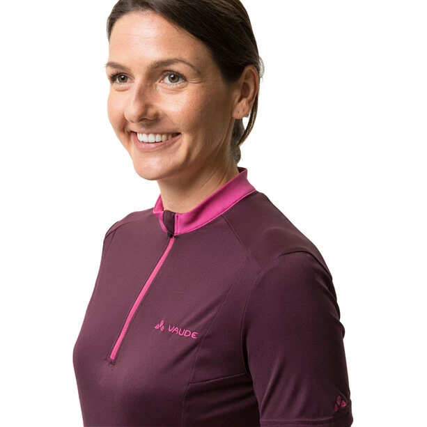 VAUDE Escape Kurzarmshirt Mit 1/2 Reißverschluss Damen Lila – Bild 6