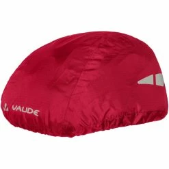 VAUDE Helm Regenüberzug Rot