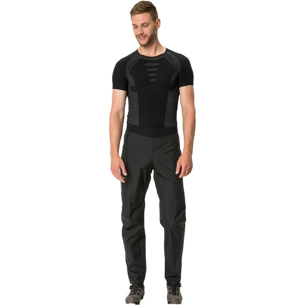 VAUDE Kuro Regenhose Herren Schwarz – Bild 6