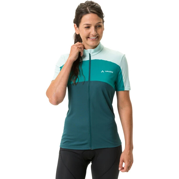 VAUDE Matera Kurzarm Full-Zip Trikot Damen Grün – Bild 3