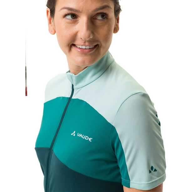 VAUDE Matera Kurzarm Full-Zip Trikot Damen Grün – Bild 6