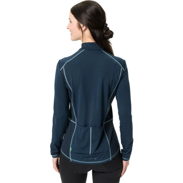 VAUDE Matera Langarm Trikot Damen Blau – Bild 4