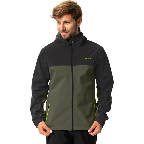 VAUDE Moab Regenjacke Herren Oliv – Bild 3