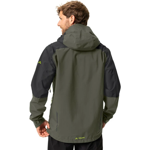 VAUDE Moab Regenjacke Herren Oliv – Bild 4