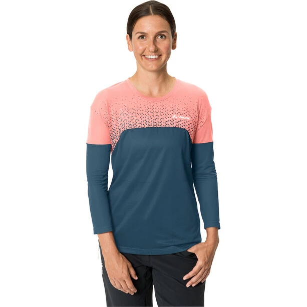 VAUDE Moab V Langarm T-Shirt Damen Blau – Bild 3
