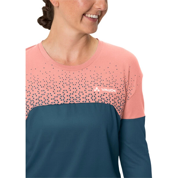 VAUDE Moab V Langarm T-Shirt Damen Blau – Bild 5