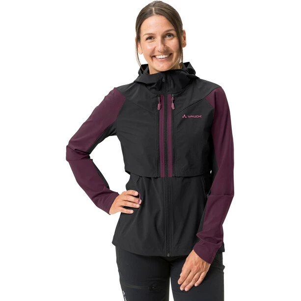 VAUDE Moab Zip-Off Jacke Damen Schwarz/lila – Bild 3