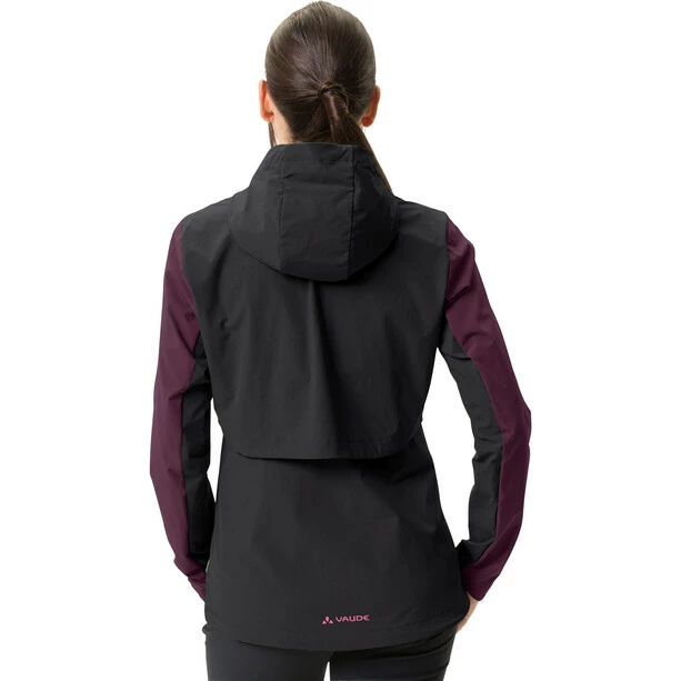 VAUDE Moab Zip-Off Jacke Damen Schwarz/lila – Bild 4