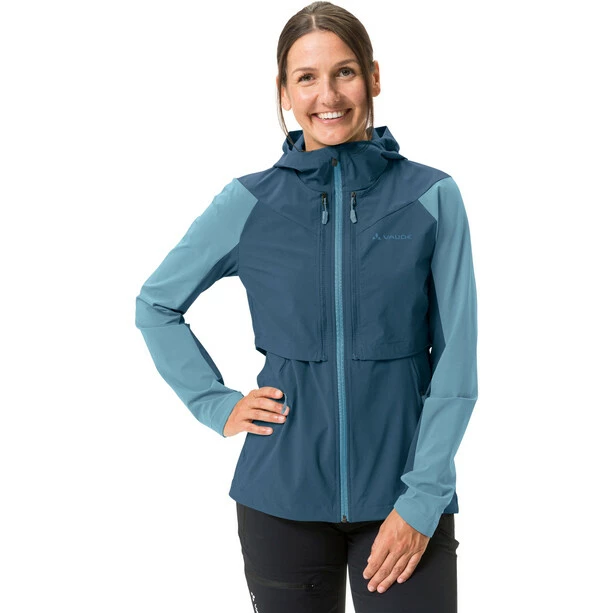 VAUDE Moab Zip-Off Jacke Damen Blau – Bild 3