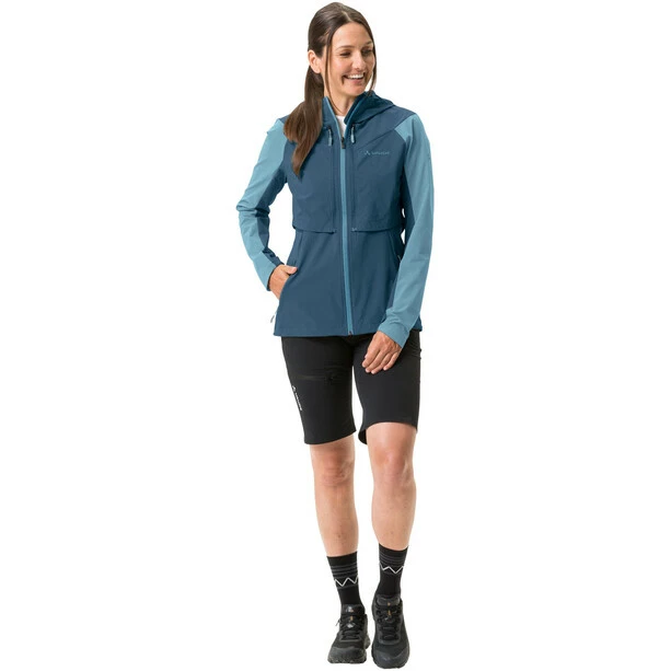 VAUDE Moab Zip-Off Jacke Damen Blau – Bild 5