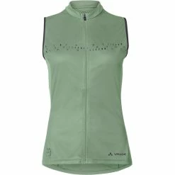 VAUDE Posta Full-Zip Trikot Ohne Ärmel Damen Grün
