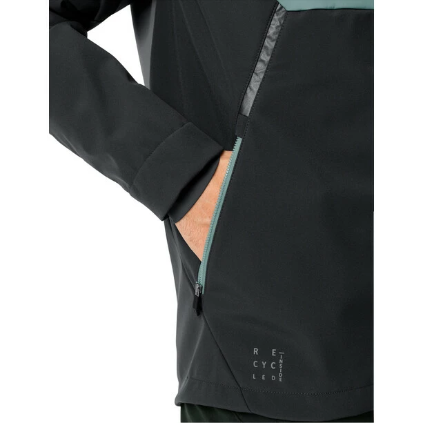 VAUDE Qimsa Softshell Jacke Herren Schwarz/petrol – Bild 6