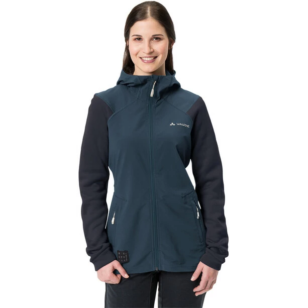 VAUDE Tremalzo Kapuzenjacke Damen Blau – Bild 3