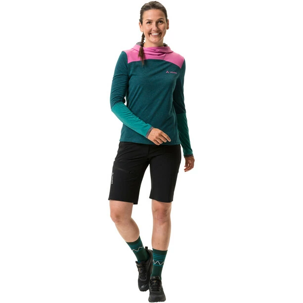 VAUDE Tremalzo Langarmshirt Damen Grün – Bild 4