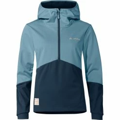 VAUDE Tremalzo Softshell Jacke Mit 1/2 Reißverschluss Damen Blau