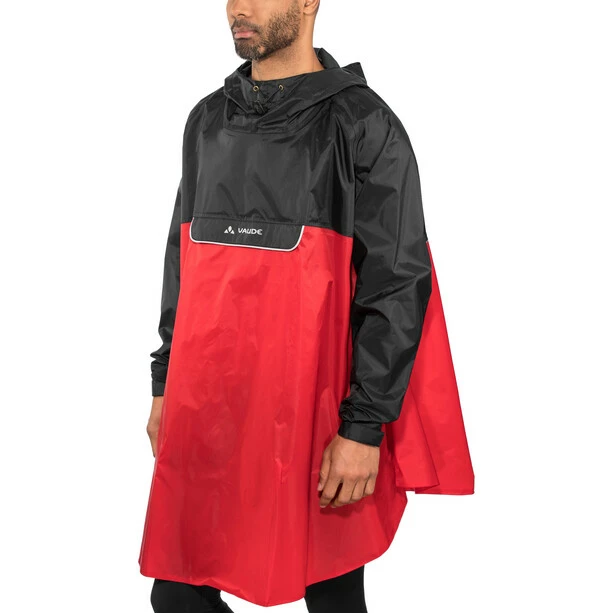 VAUDE Valero Poncho Rot/schwarz – Bild 2