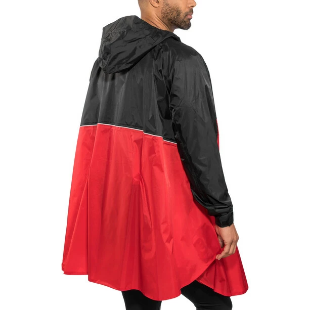 VAUDE Valero Poncho Rot/schwarz – Bild 3