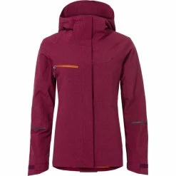 VAUDE Yaras Warme Regenjacke Damen Rot