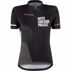 VOTEC Endeavor Project SSKurzarm Trikot Damen Schwarz/weiß