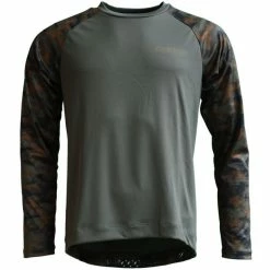 Zimtstern Braapz Langarmshirt Herren Grün/braun