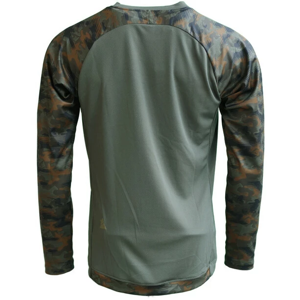 Zimtstern Braapz Langarmshirt Herren Grün/braun – Bild 2