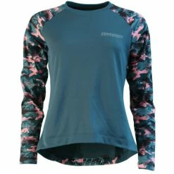 Zimtstern Braapz Langarmshirt Damen Petrol/pink