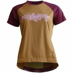 Zimtstern PureFlowz Kurzarmshirt Damen Braun/rot