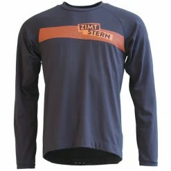 Zimtstern Spunz Langarmshirt Herren Blau