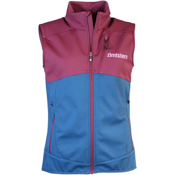 Zimtstern Xalpz Weste Damen Blau/rot
